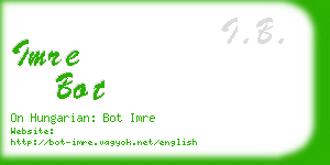imre bot business card